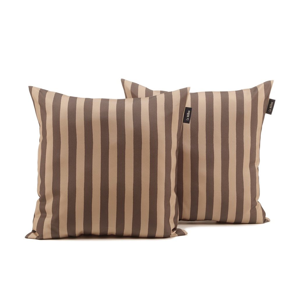 Outdoor cushion set STRIPES BROWN