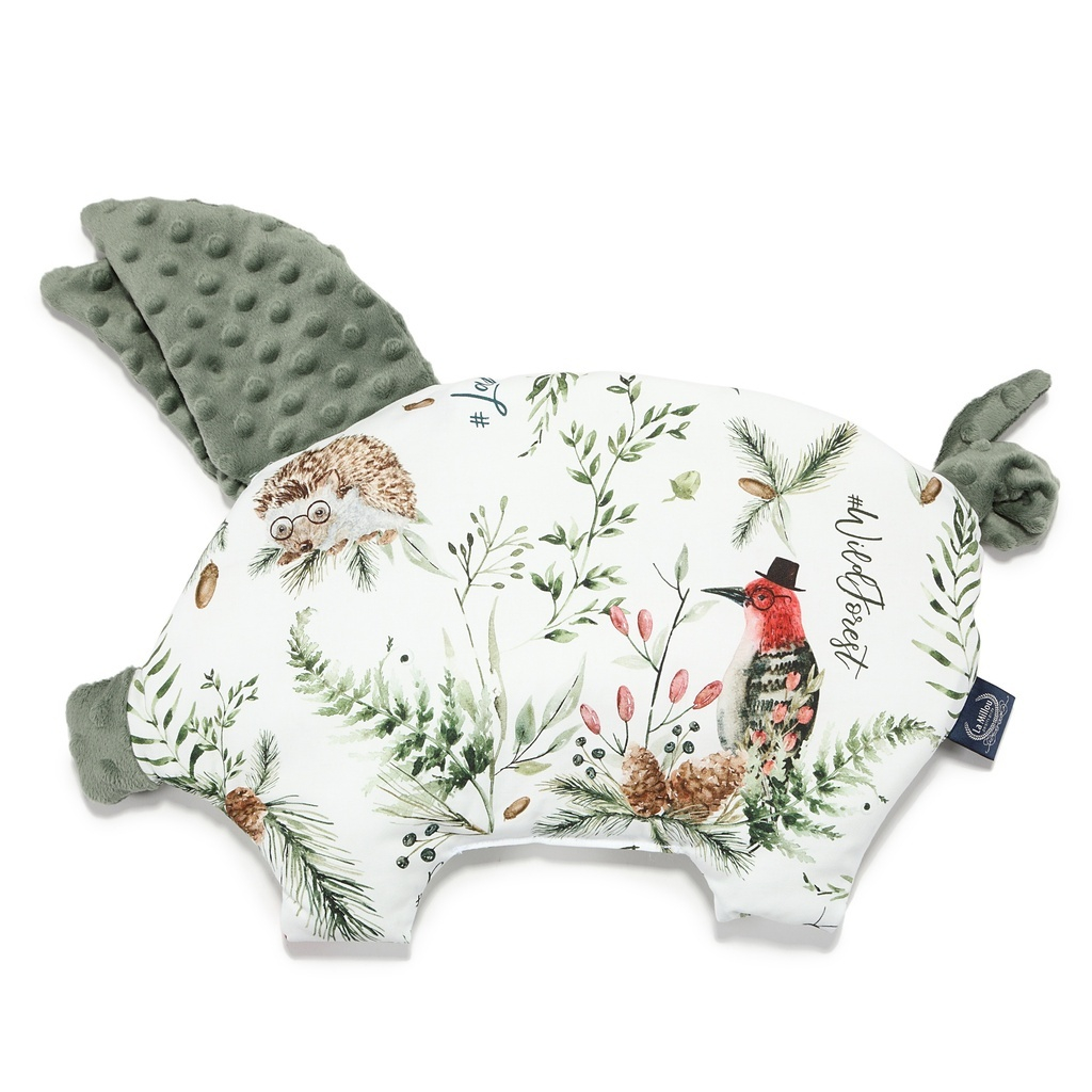 Pillow Sleepy Pig Minky FOREST
