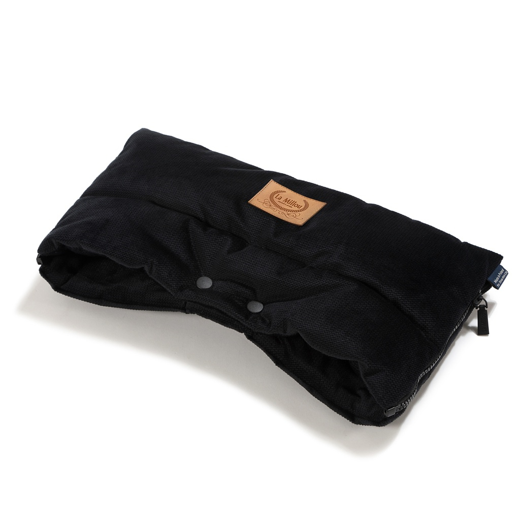 Mufka do wózka Velvet BLACK