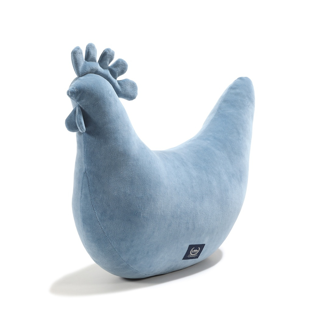 Grandma Dana's Hen Pillow Cotto WIND BLUE