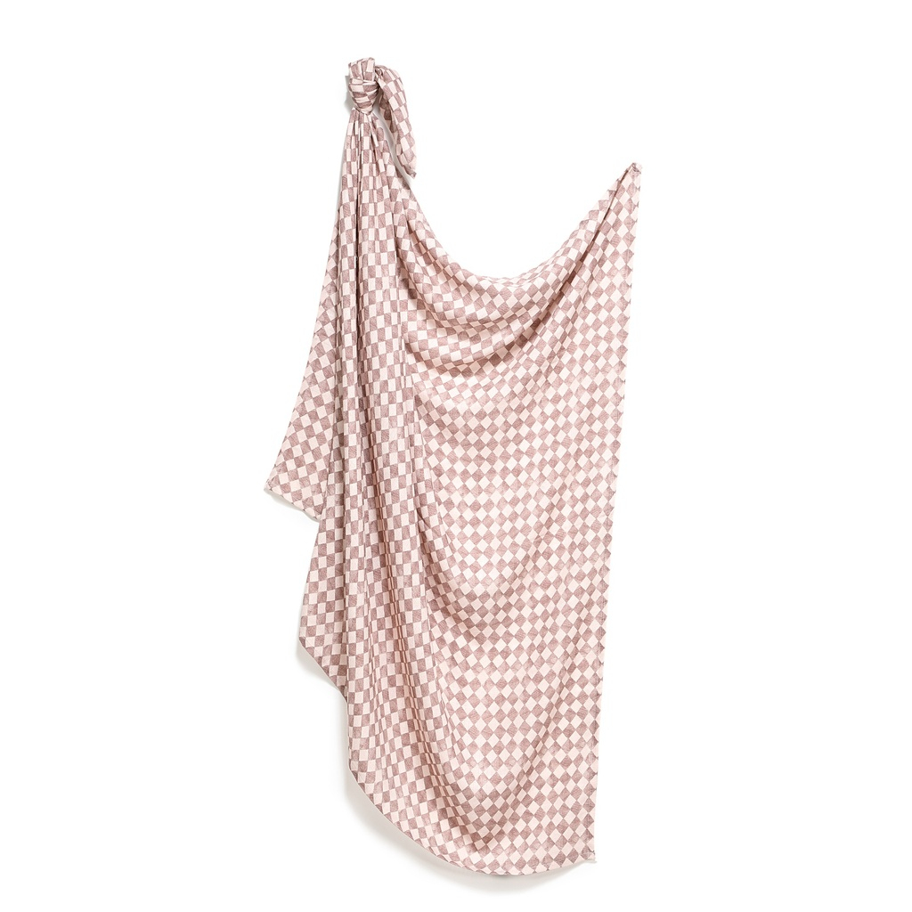 Bamboo Swaddle Muslin PRINCESS CHESSBOARD