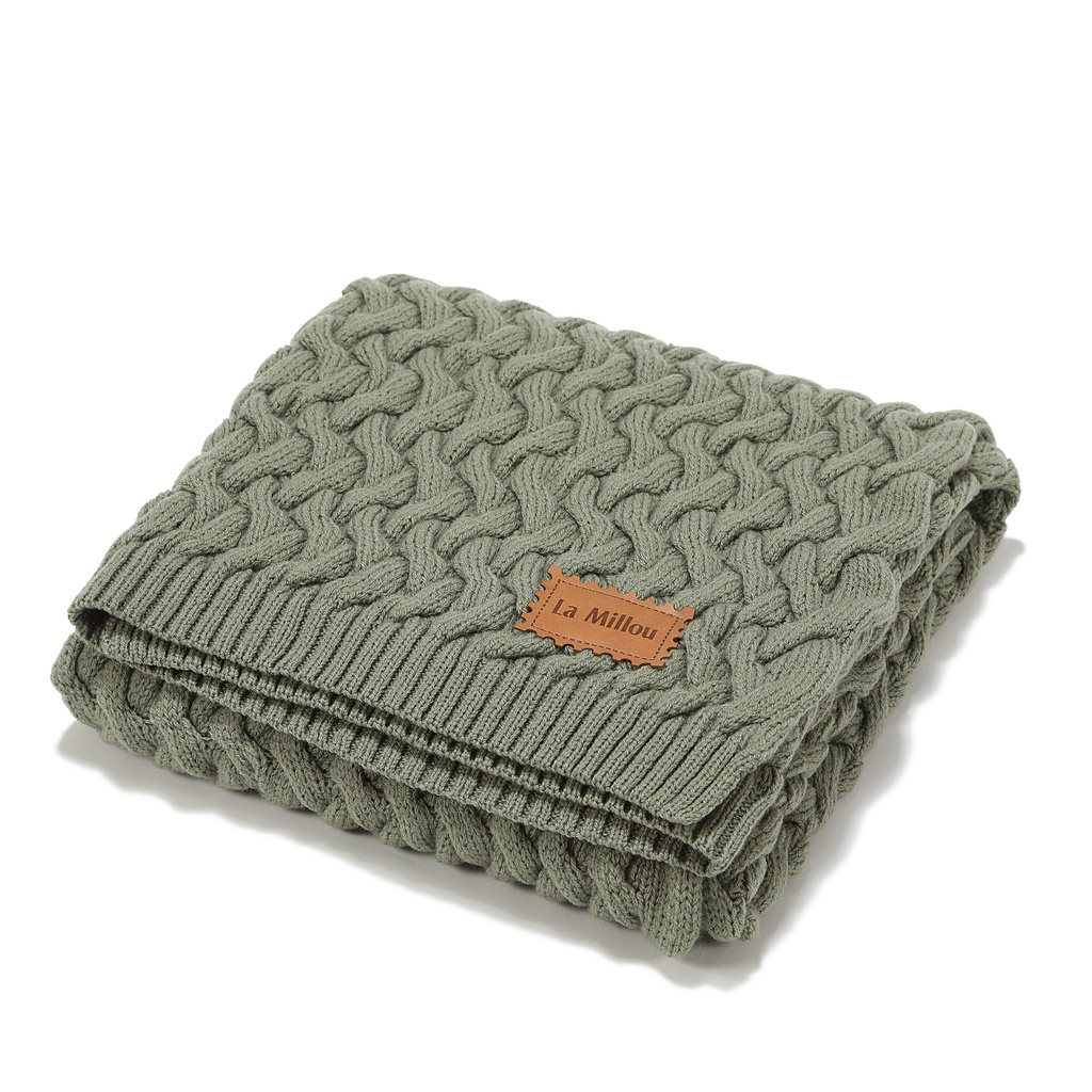 Warm Blanket Merino 100% STONED GREEN