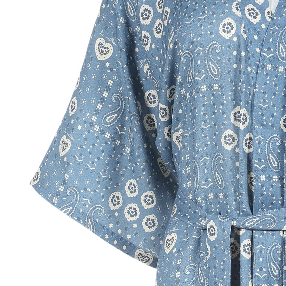 Bamboo Kimono BANDANA DENIM