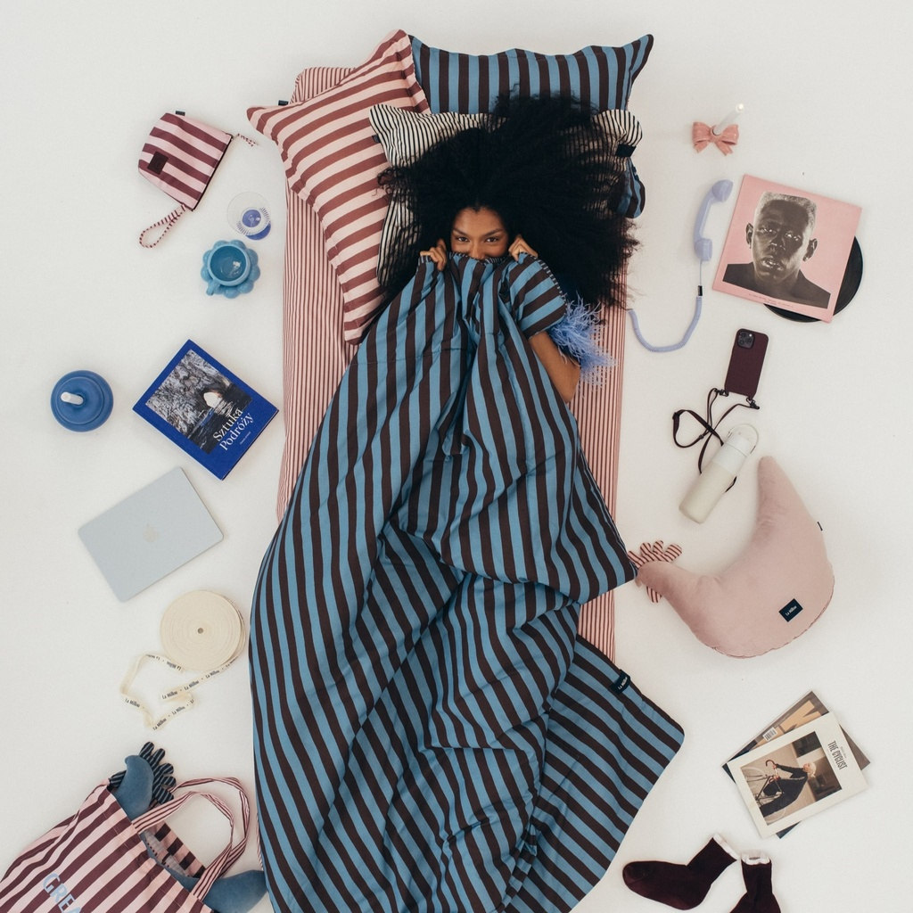 Kołdra Bawełniana STRIPES BLUE