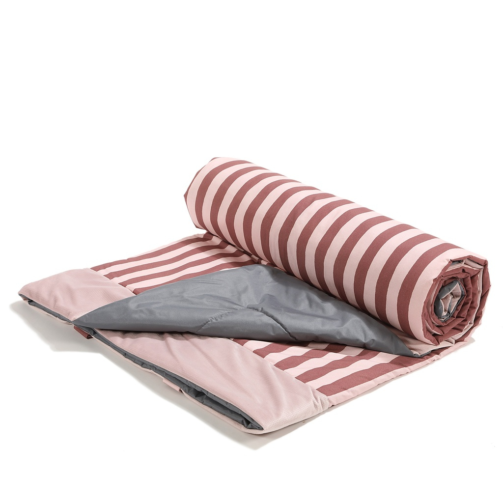 Picnic Quilt XXL STRIPES PINK with defect