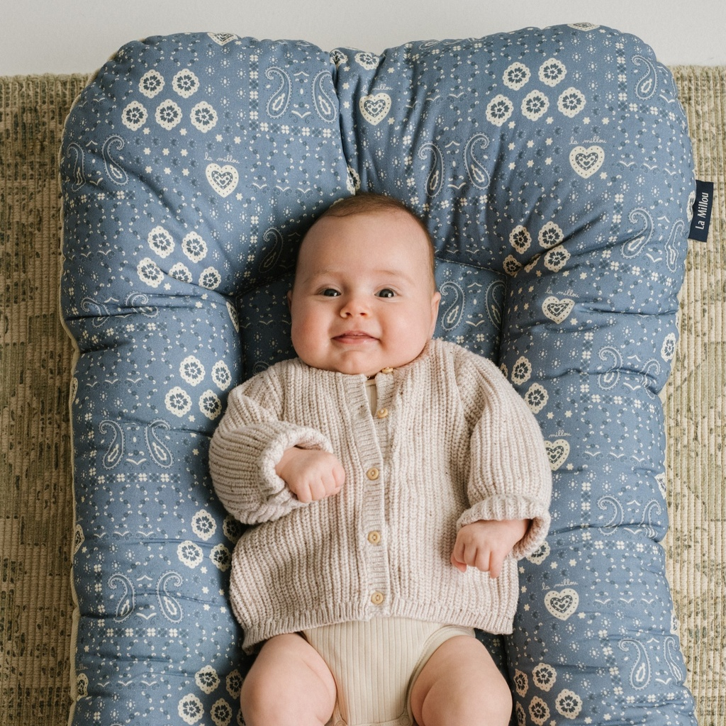 Baby Nest Cotton Velvet BANDANA DENIM
