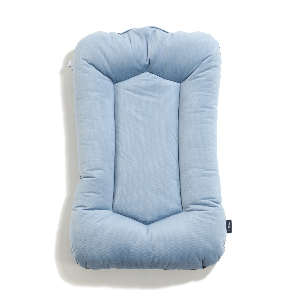 Baby Nest Cotton Velvet STRIPES BLUE