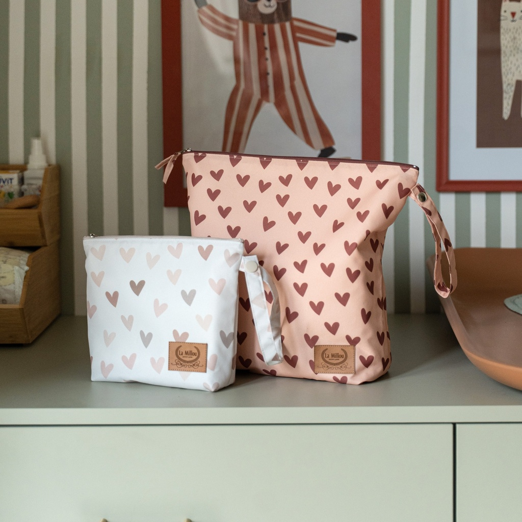 Kosmetyczka wodoodporna HEARTBEAT BEIGE