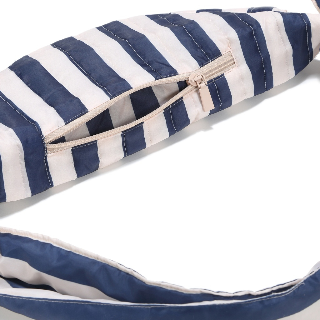 Nylon belt bag STRIPES NAVY