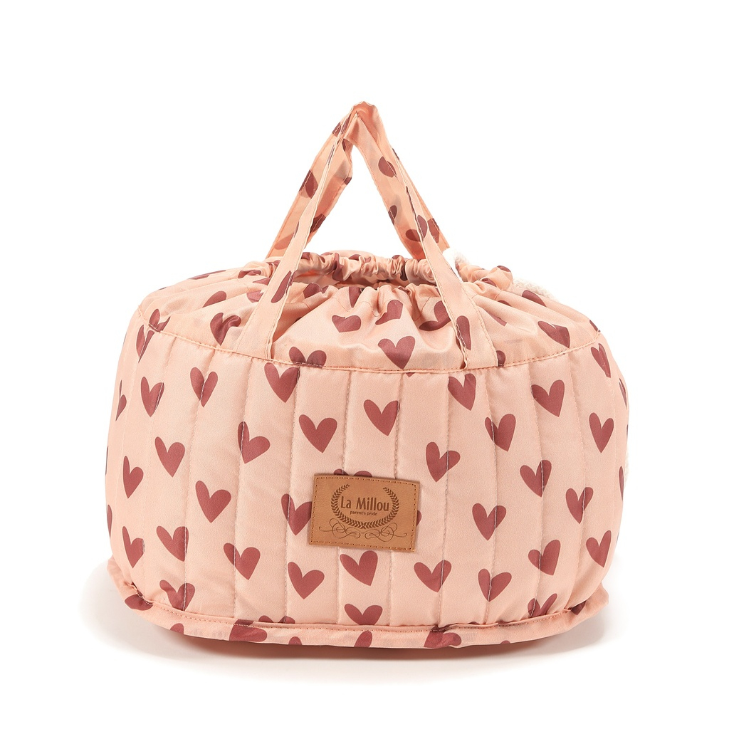 Diaper Organizer Nylon HEARTBEAT PINK