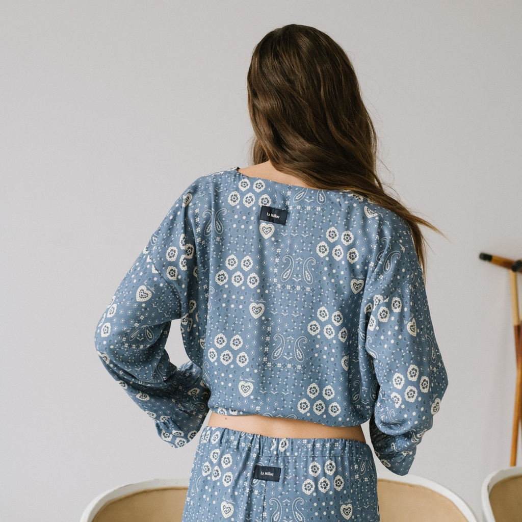 Bamboo pajamas BANDANA DENIM