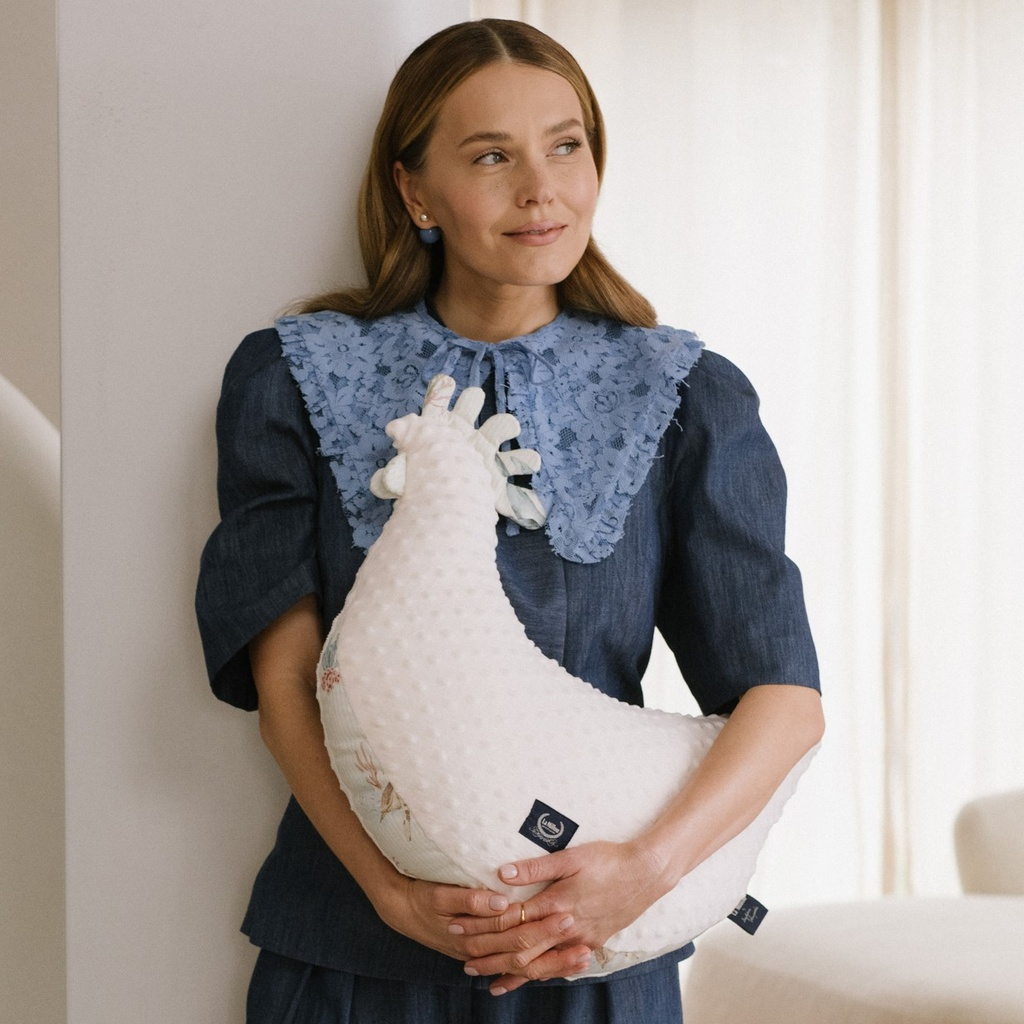 Grandma Dana's Hen Pillow Minky SEAWORLD by Magdalena Lamparska