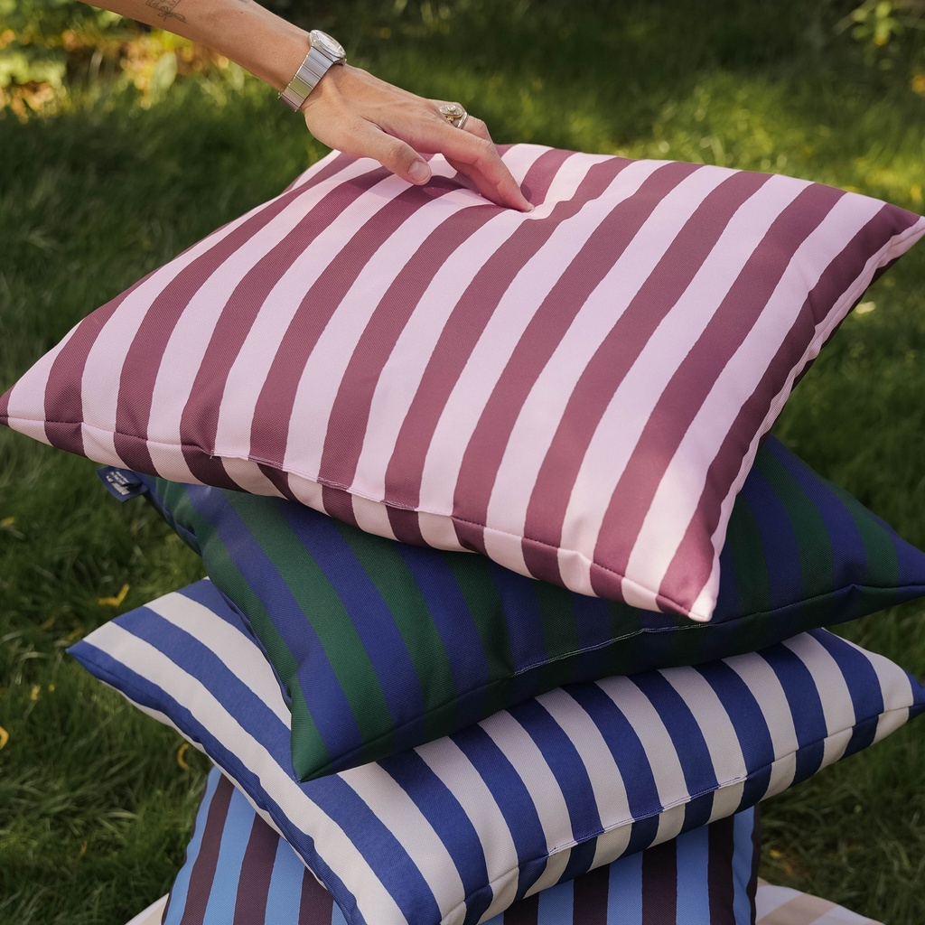 GARDEN PILLOW STRIPES PINK