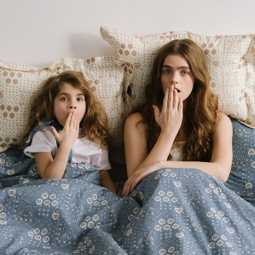 Sleeping Pillow Cotton BANDANA CREAM