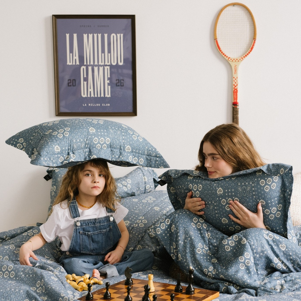 Sleeping Pillow Cotton BANDANA DENIM