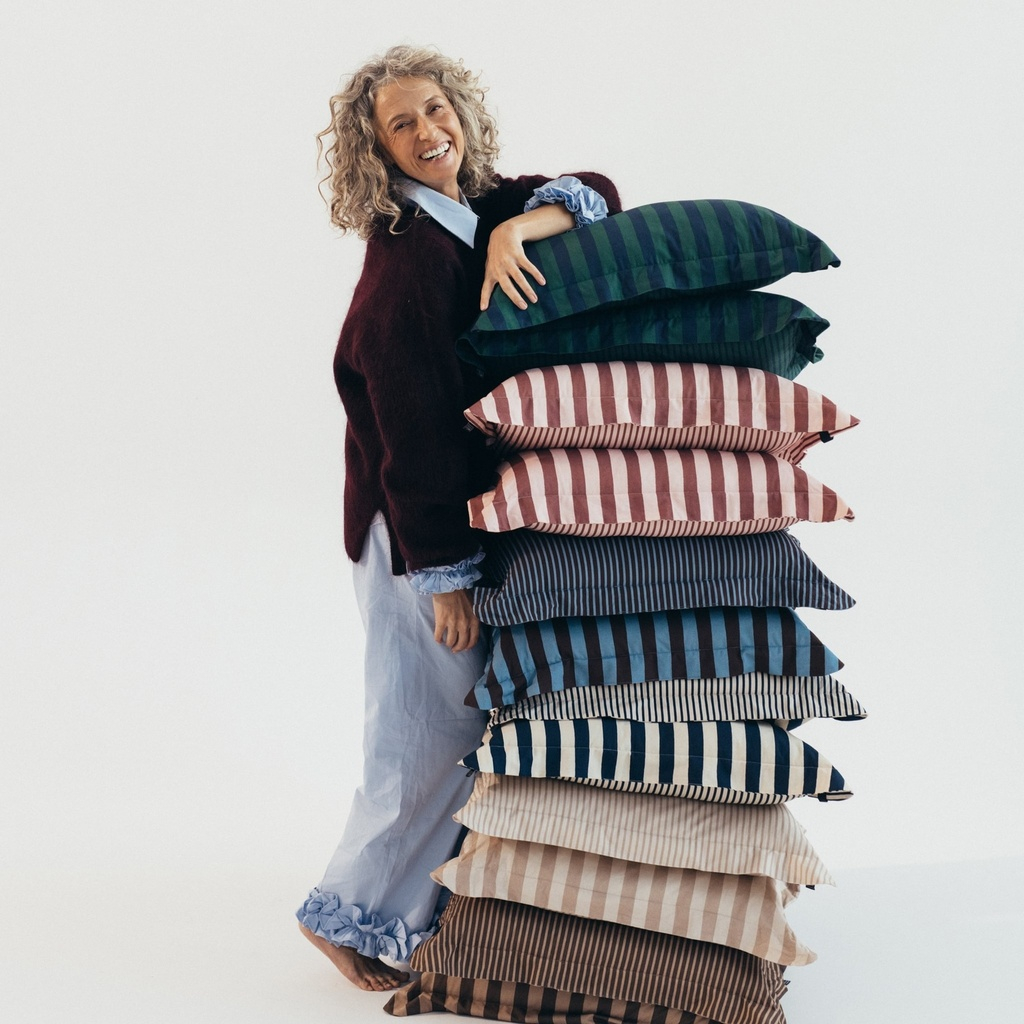 Poduszka do spania Bawełna STRIPES PINK