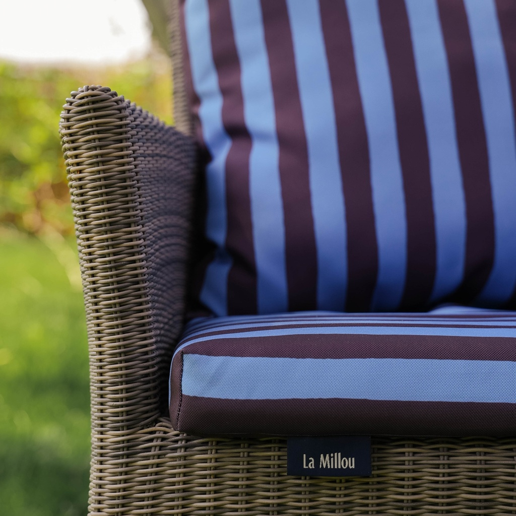 Sitzkissen für Gartenmöbel STRIPES BLUE