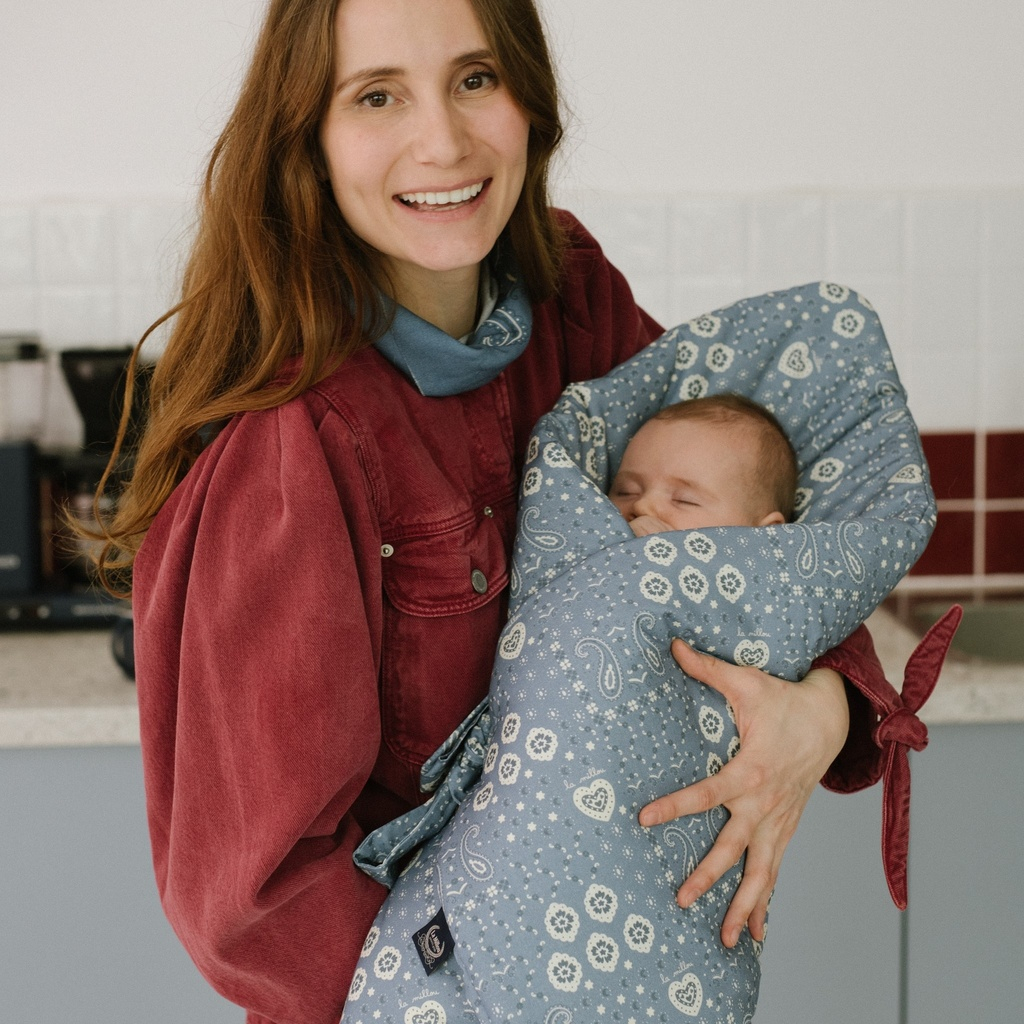 Newborn Envelope BANDANA DENIM