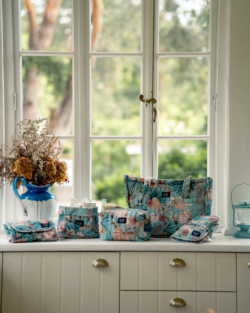 Quilted Bag for Mum BOHO PALMS