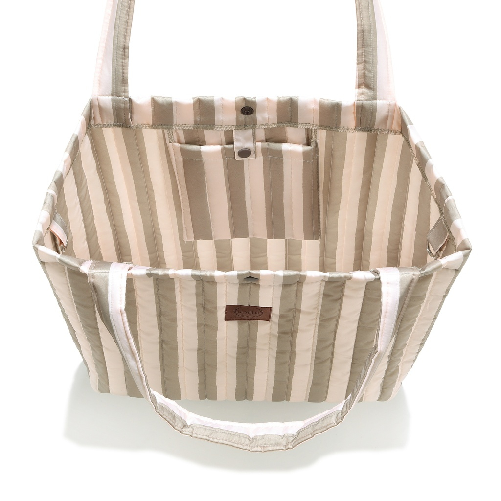 Torba Shopper Bag Ortalion STRIPES BEIGE