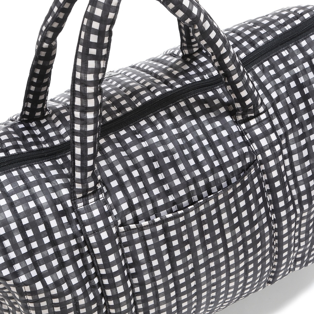 Weekend Bag Nylon BLACK VICHY