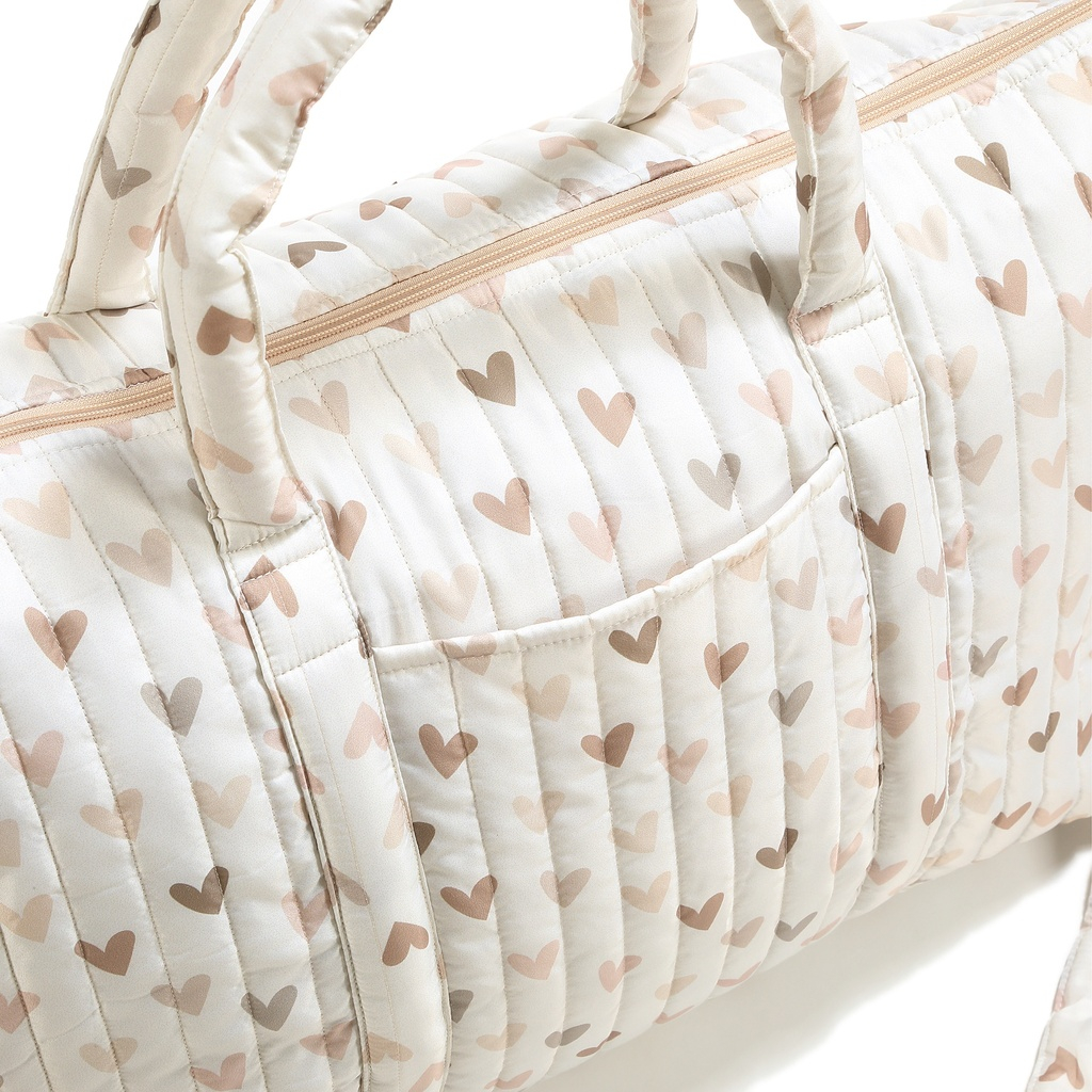 Weekend Bag Nylon HEARTBEAT BEIGE