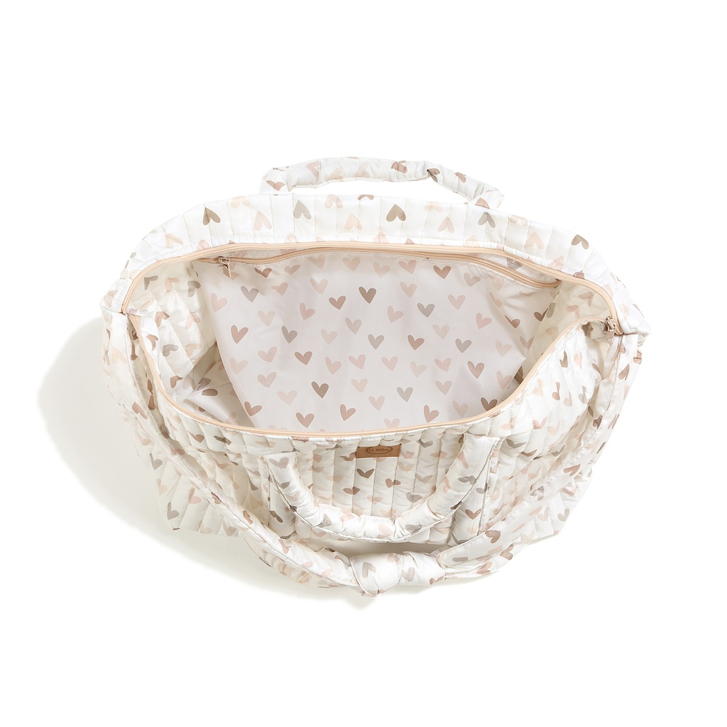 Weekend Bag Nylon HEARTBEAT BEIGE
