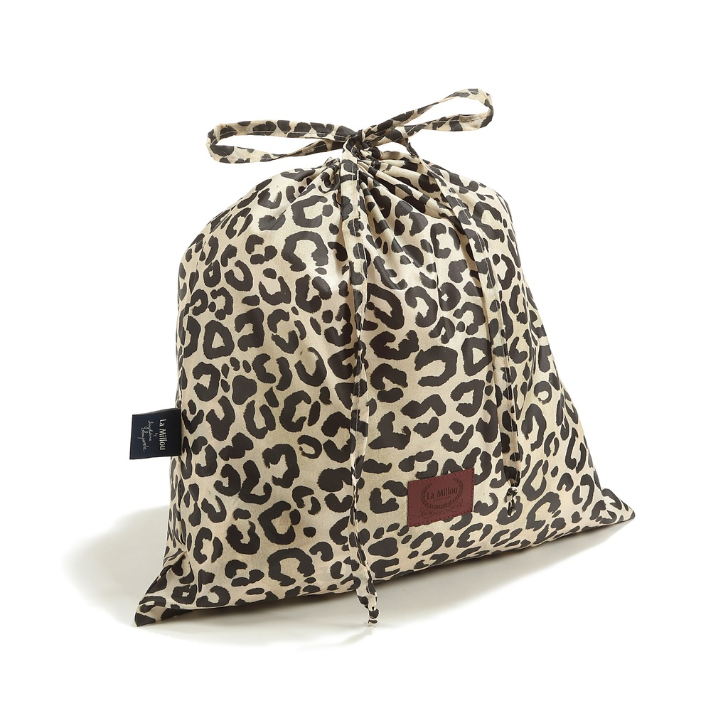 Weekend Bag Nylon LEOPARD CREAM by Magdalena Lamparska