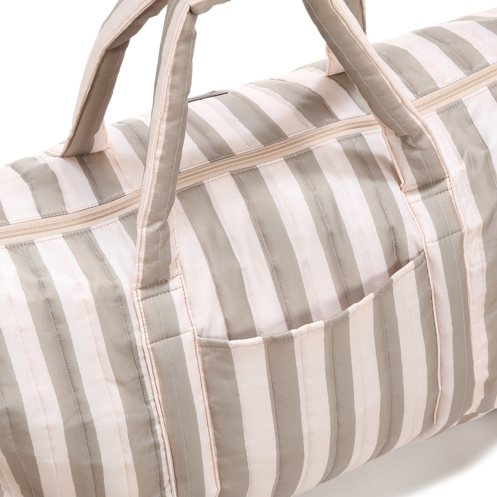 Weekend Bag Nylon STRIPES BEIGE