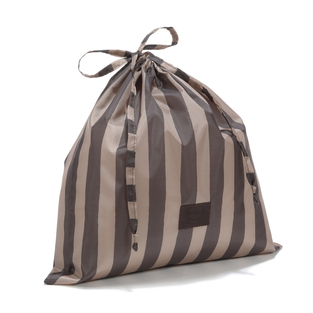 Weekend Bag Nylon STRIPES BROWN