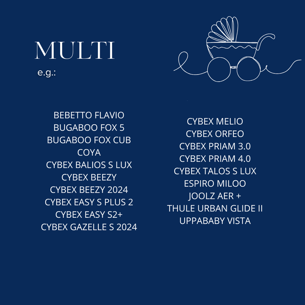 Stroller Seat Liner Cotton Velvet Multi BANDANA MOCCA