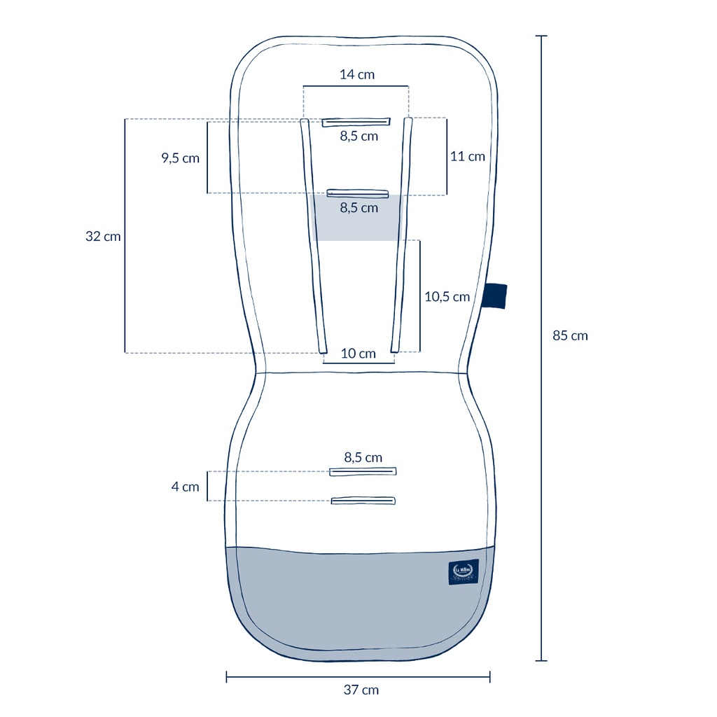 Stroller Seat Liner Multi ENGLISH GARDEN