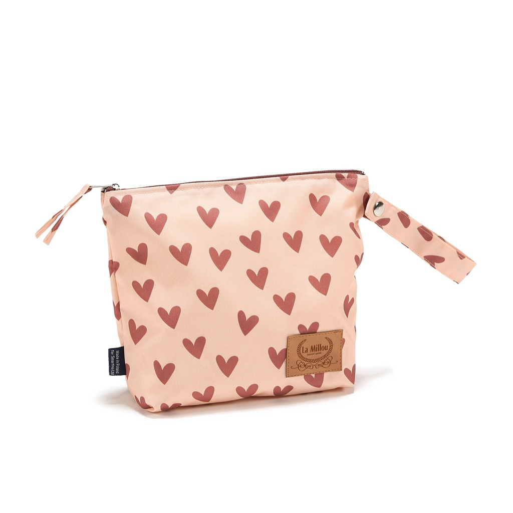 Cosmetic Bag Set HEARTBEAT PINK
