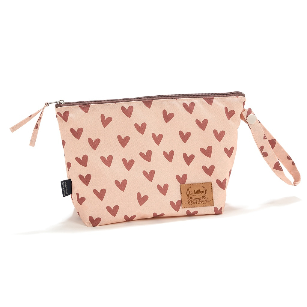 Cosmetic Bag Set HEARTBEAT PINK