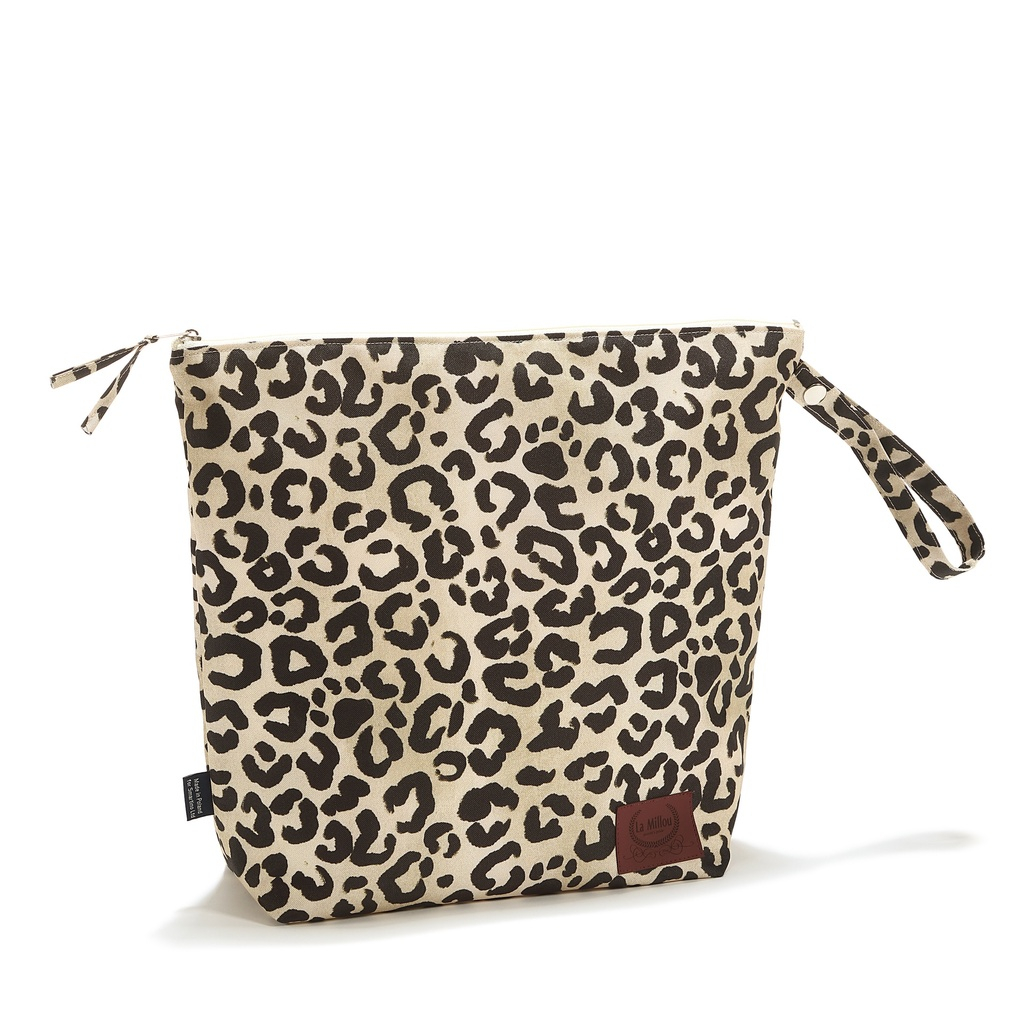 Cosmetic Bag Set LEOPARD CREAM by Magdalena Lamparska
