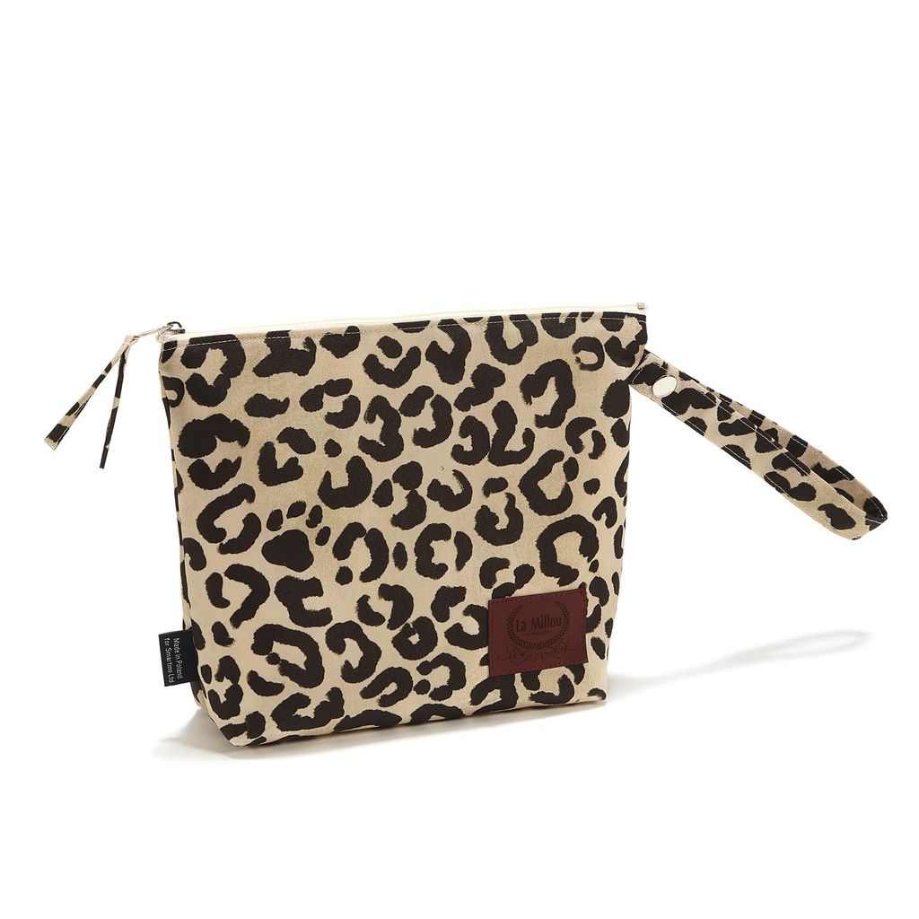 Cosmetic Bag Set LEOPARD CREAM by Magdalena Lamparska