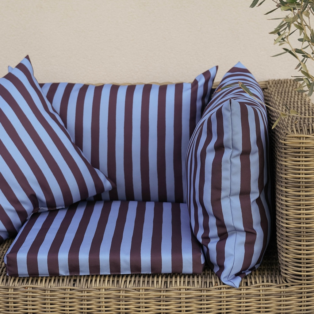Ensemble de coussins d’assise pour extérieur STRIPES BLUE