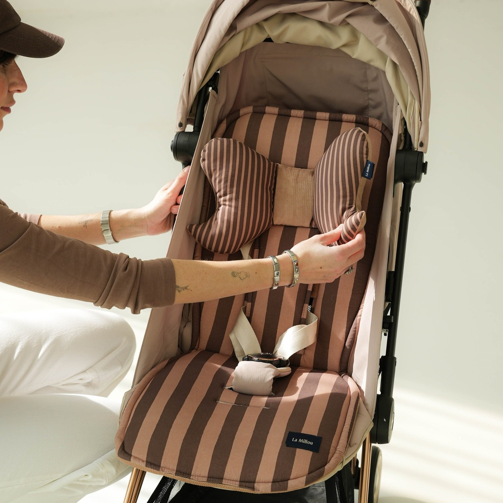 Conjunto para cochecito STRIPES BROWN