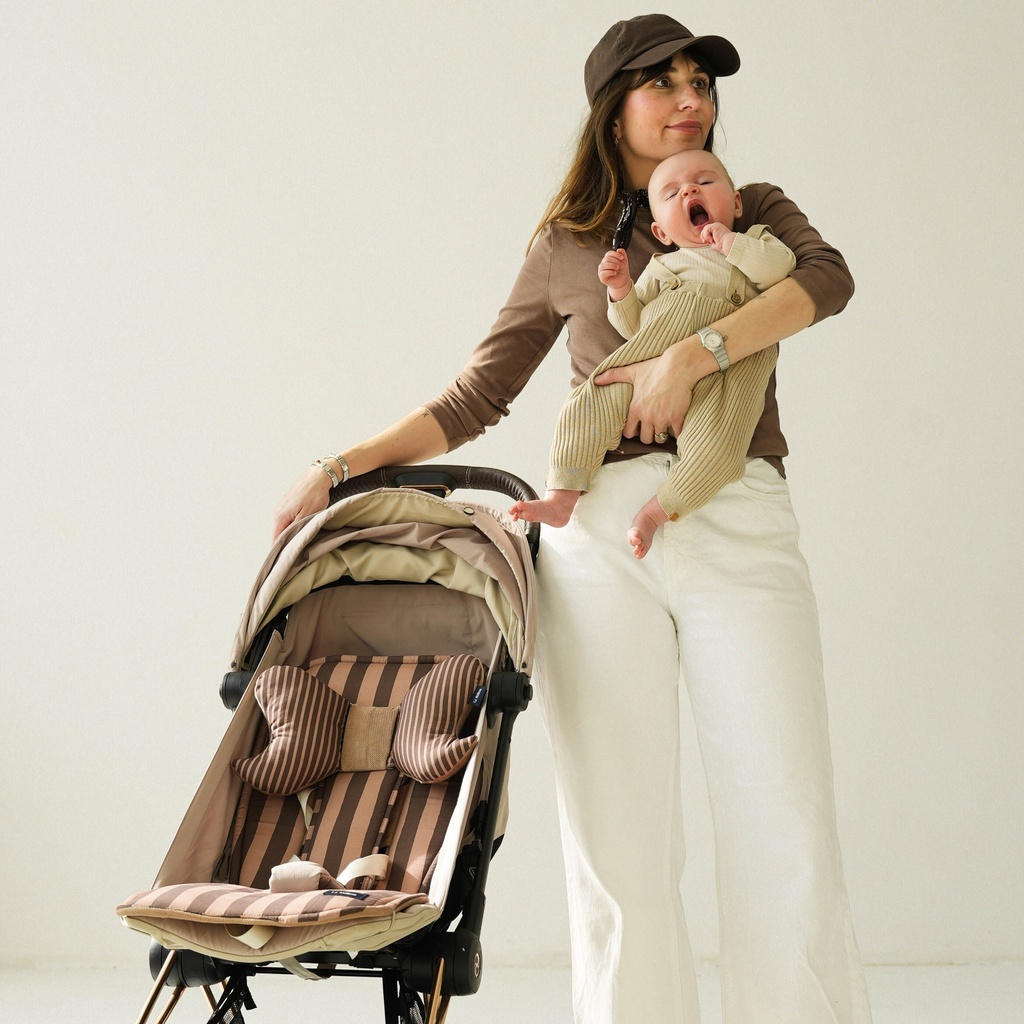 Conjunto para cochecito STRIPES BROWN