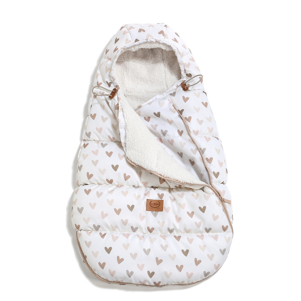 Footmuff Baby Multi HEARTBEAT BEIGE 