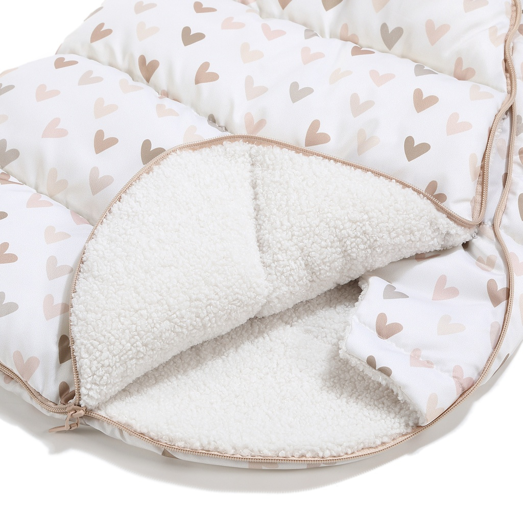 Footmuff Baby Multi HEARTBEAT BEIGE 