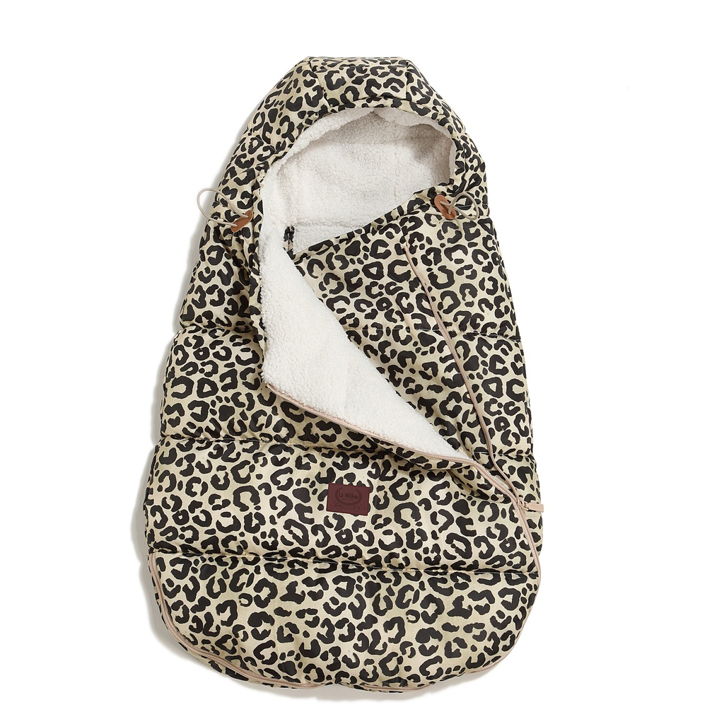 Footmuff Baby Multi LEOPARD CREAM by Magdalena Lamparska