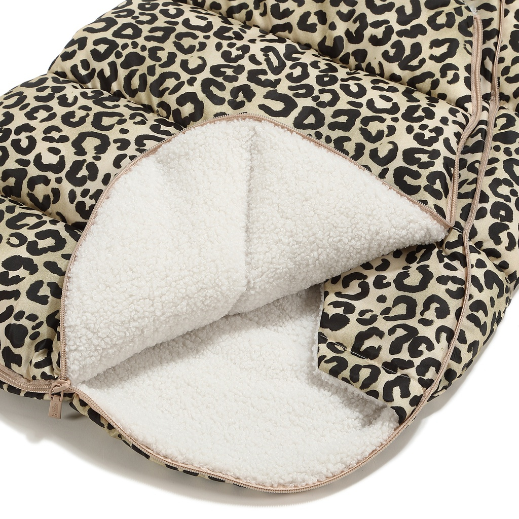 Footmuff Baby Multi LEOPARD CREAM by Magdalena Lamparska