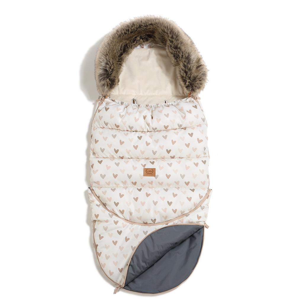 Footmuff Combo Multi HEARTBEAT BEIGE
