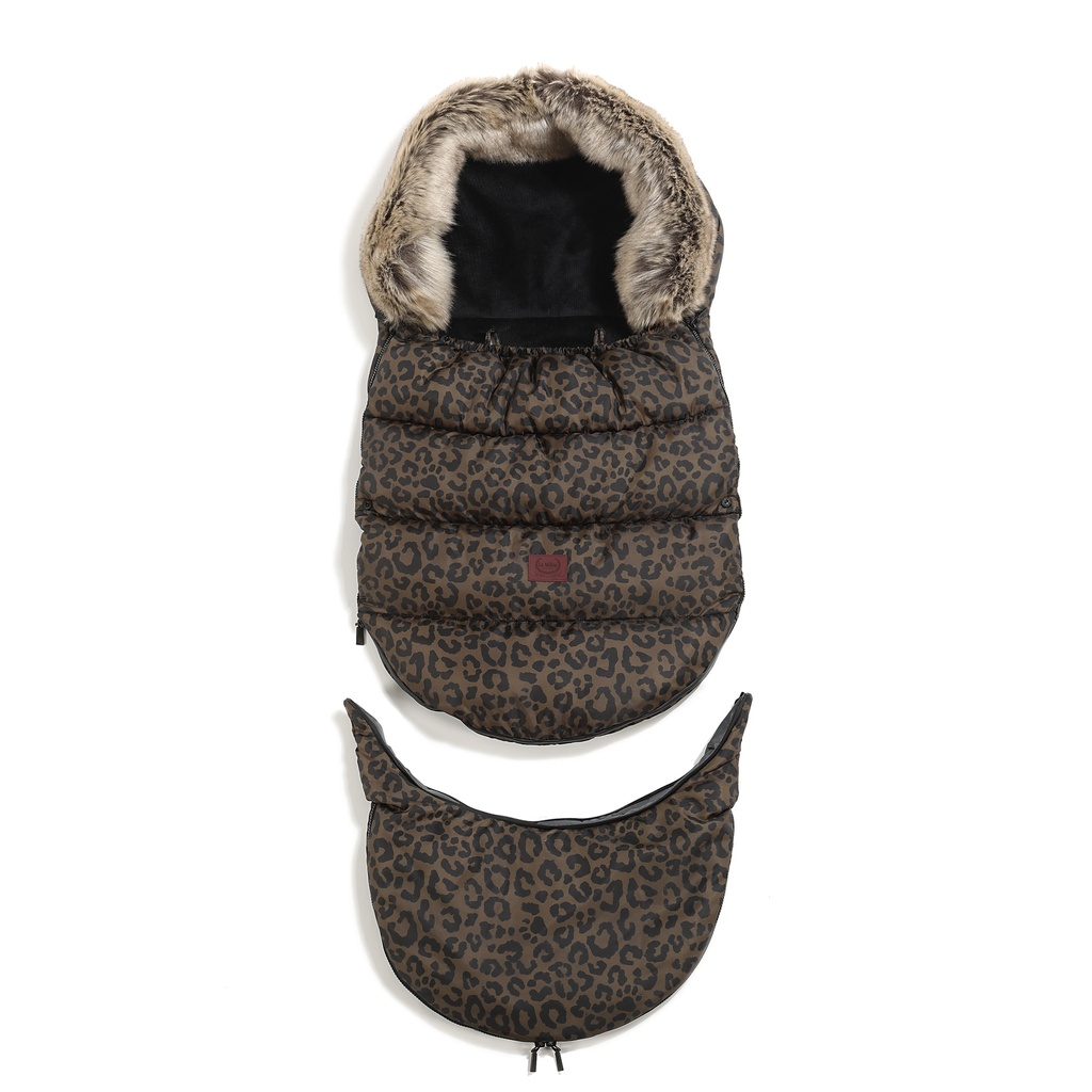 Footmuff Combo Multi LEOPARD CHOCO by Magdalena Lamparska