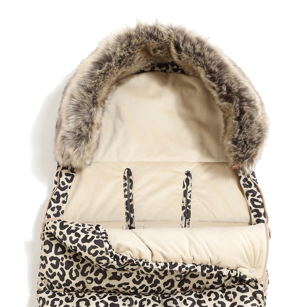 Footmuff Combo Multi LEOPARD CREAM by Magdalena Lamparska