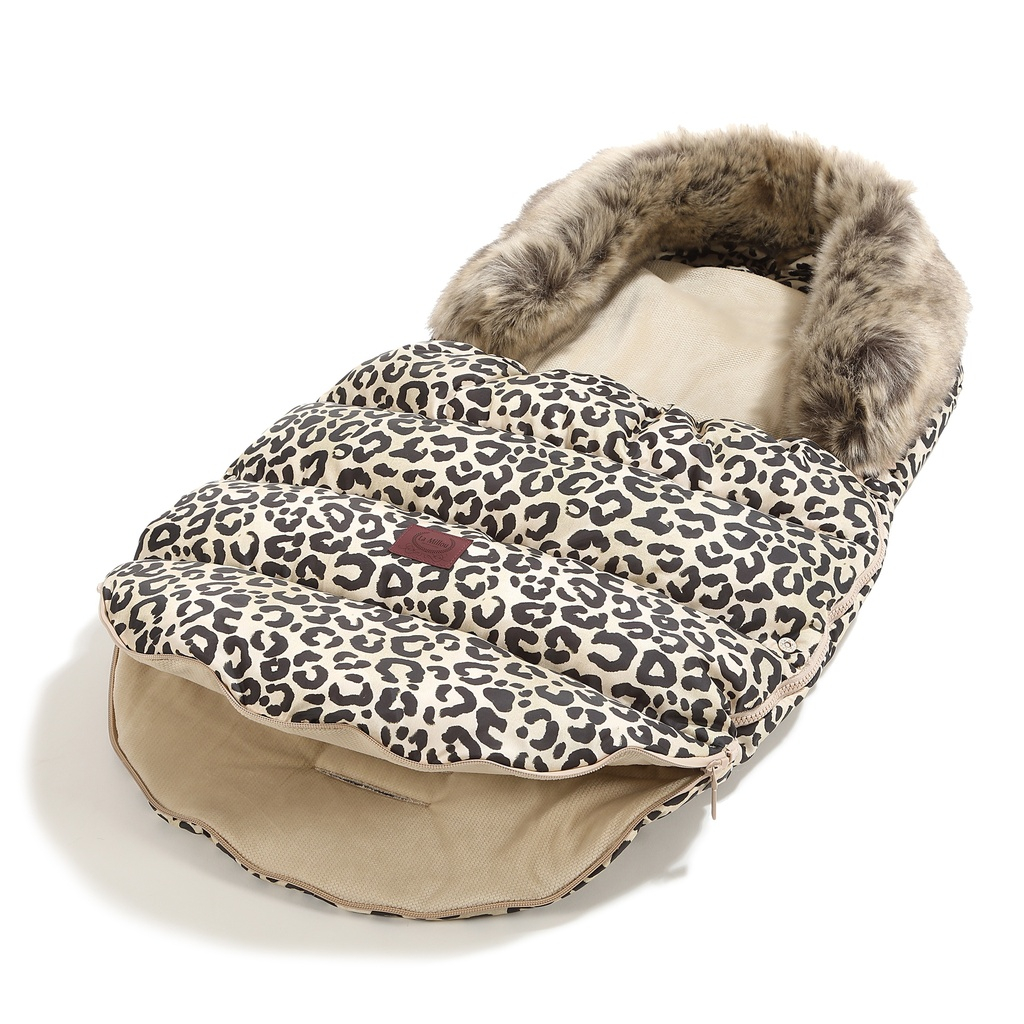 Footmuff Combo Multi LEOPARD CREAM by Magdalena Lamparska
