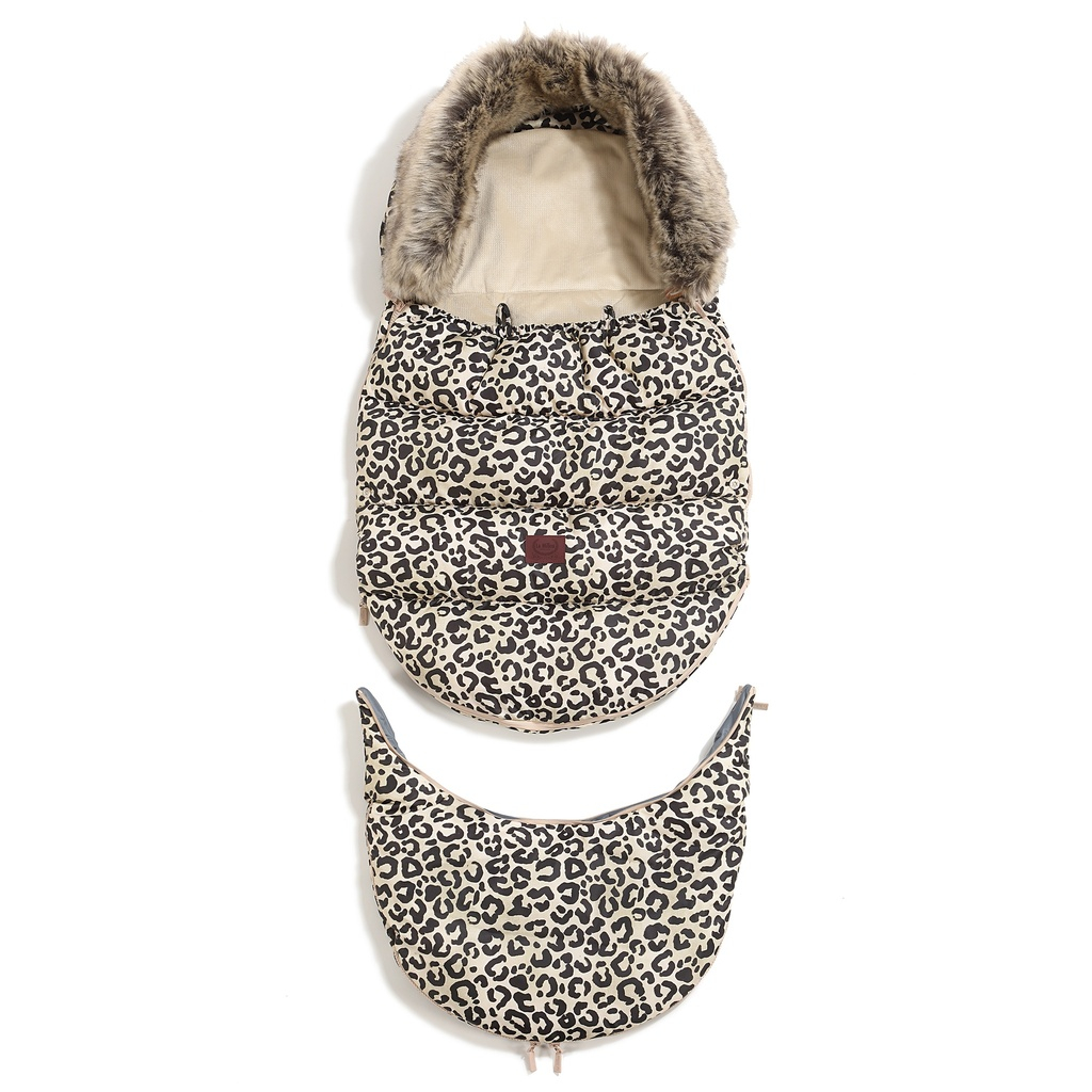 Footmuff Combo Multi LEOPARD CREAM by Magdalena Lamparska