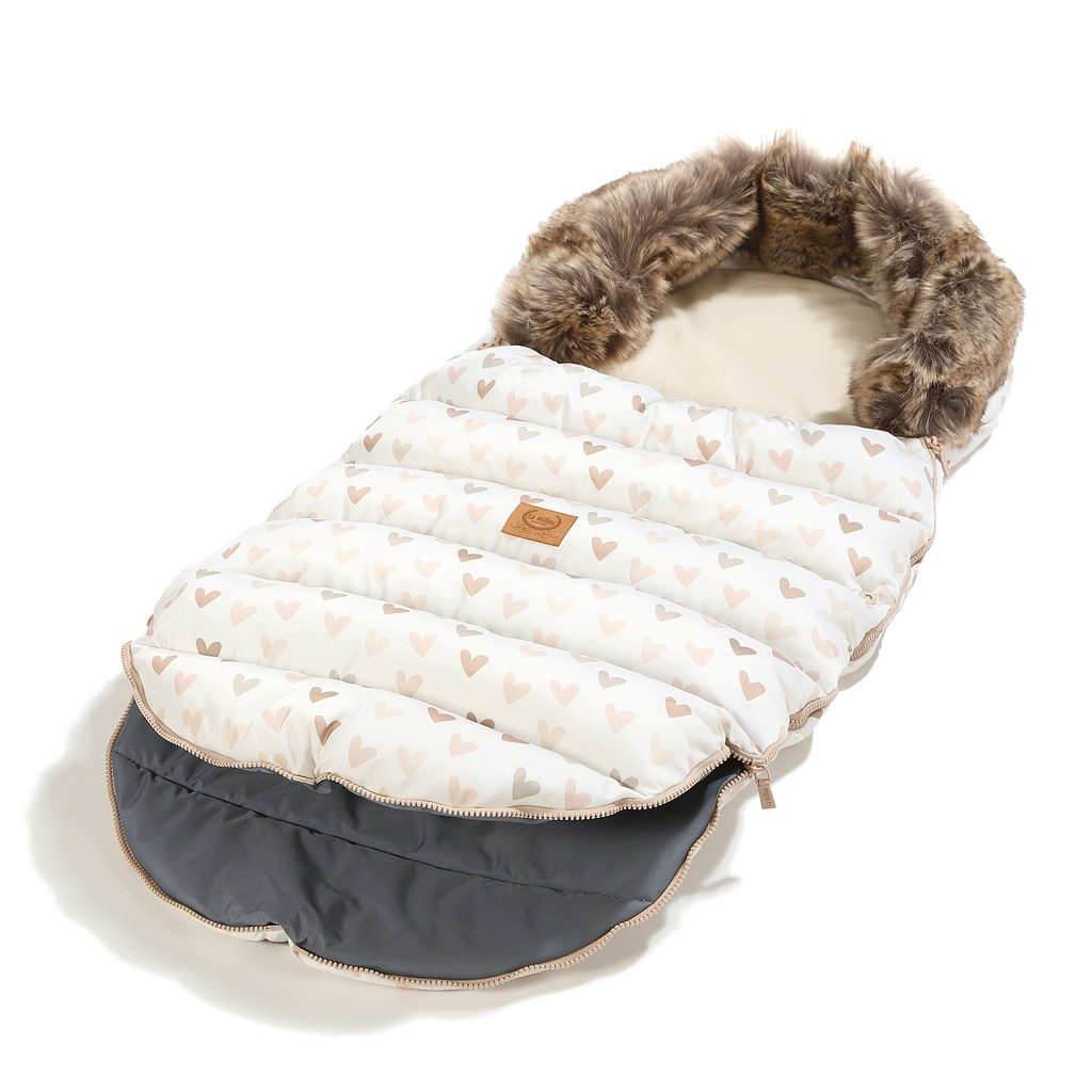 Footmuff Uni Multi HEARTBEAT BEIGE