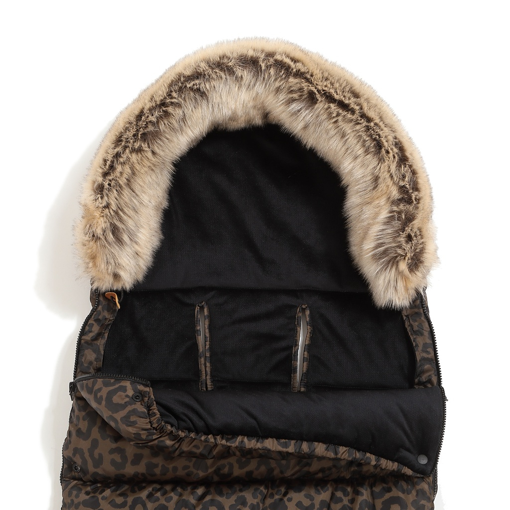 Footmuff Uni Multi LEOPARD CHOCO by Magdalena Lamparska